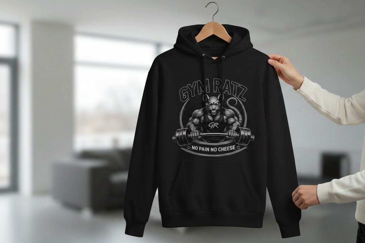 Ladies Black Hoodie