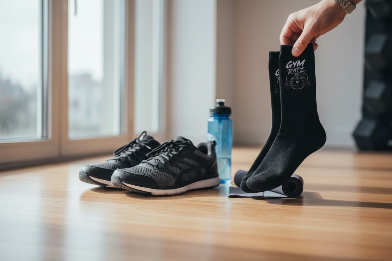Athletic Black Socks