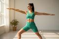 Turquoise Sports Bra and Shorts